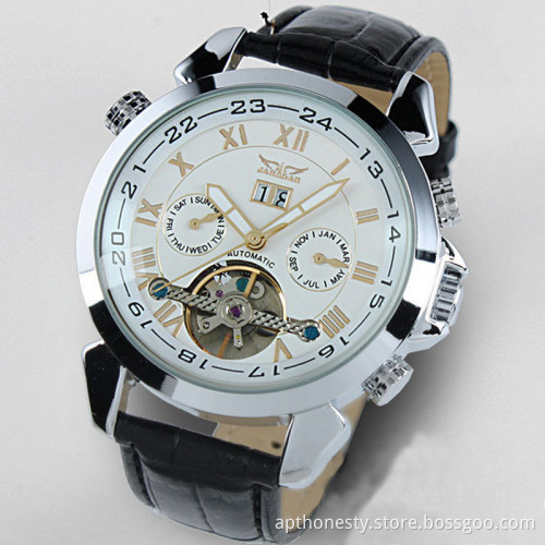 Men Hollow Automatic Mechanical Watch with Tourbillion (APT-M015)
